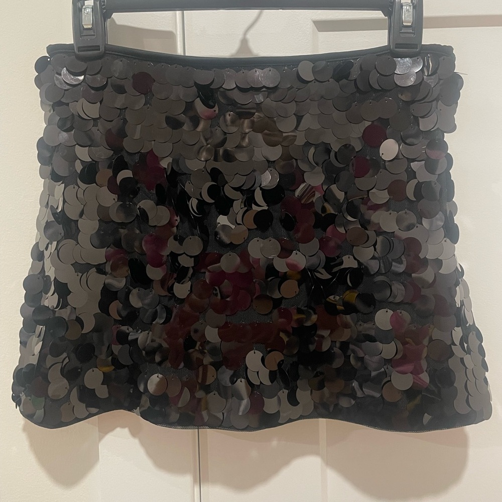 Abercrombie & Fitch Black Sequin Mini Skort